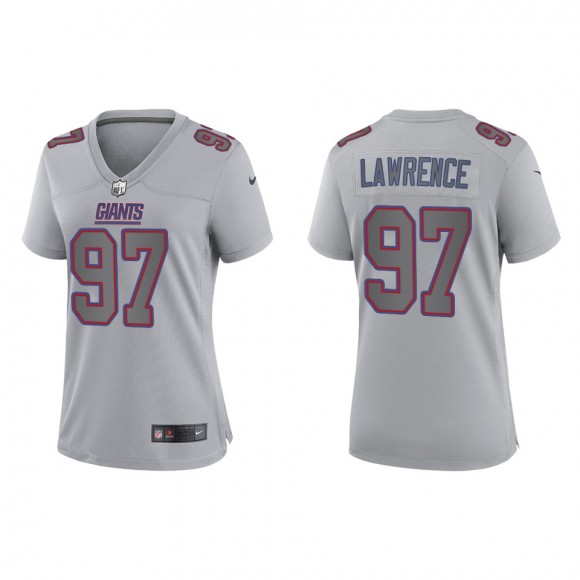 Dexter Lawrence Women's New York Giants Gray Atmosphere Fashion Game Jersey