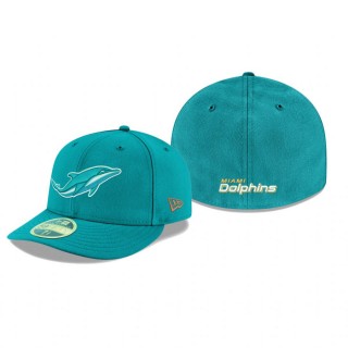Miami Dolphins Aqua Omaha Low Profile 59FIFTY Team Hat