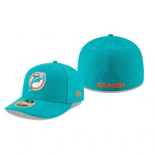 Miami Dolphins Aqua Omaha Throwback Low Profile 59FIFTY Hat