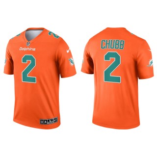 Men's Miami Dolphins Bradley Chubb Orange Inverted Legend Jersey