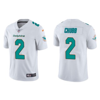 Men's Miami Dolphins Bradley Chubb White Vapor Limited Jersey