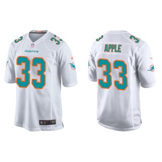 Eli Apple Dolphins White Game Jersey