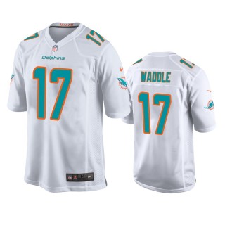 Miami Dolphins Jaylen Waddle White 2021 NFL Draft Game Jersey