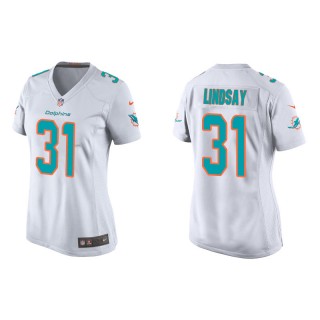 Women's Miami Dolphins Phillip Lindsay White Game Jersey