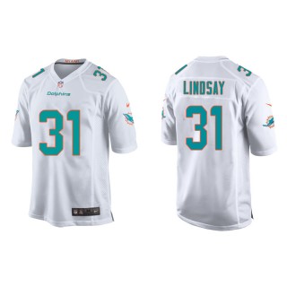 Youth Miami Dolphins Phillip Lindsay White Game Jersey