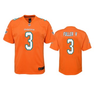 Miami Dolphins Will Fuller V Orange Color Rush Game Jersey