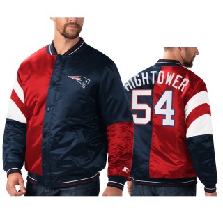 Patriots Dont'a Hightower Navy Red Split Jacket