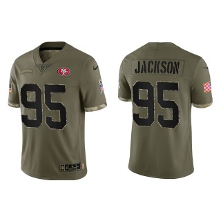 Drake Jackson San Francisco 49ers Olive 2022 Salute To Service Limited Jersey