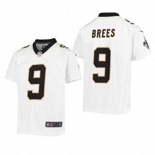 Youth New Orleans Saints Drew Brees Game Jersey - White