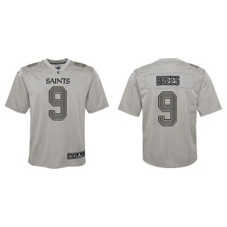 Drew Brees Youth New Orleans Saints Gray Atmosphere Game Jersey
