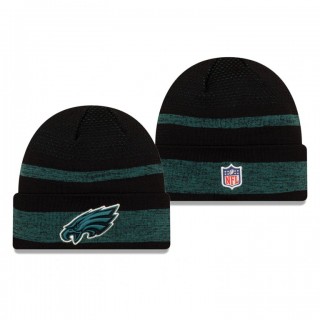 Philadelphia Eagles Black 2021 NFL Sideline Tech Cuffed Knit Hat