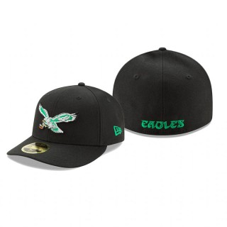Philadelphia Eagles Black Omaha Classic Low Profile 59FIFTY Hat