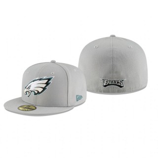 Philadelphia Eagles Gray Omaha 59FIFTY Hat