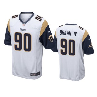 Los Angeles Rams Earnest Brown IV White Game Jersey