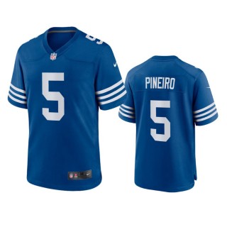 Indianapolis Colts Eddy Pineiro Royal Alternate Game Jersey