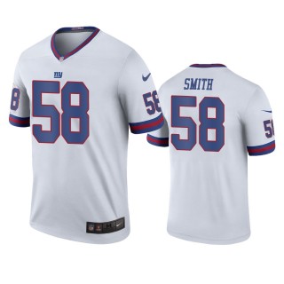 New York Giants Elerson Smith White Color Rush Legend Jersey