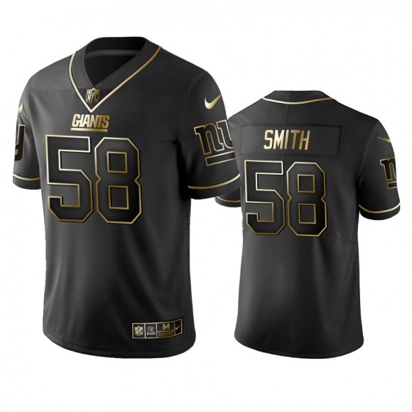 New York Giants Elerson Smith Black Golden Edition Jersey
