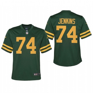 Youth Elgton Jenkins Throwback Jersey Packers Green Alternate Game