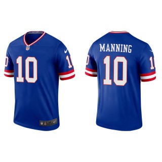 Eli Manning Men's New York Giants Royal Classic Player Legend Jersey