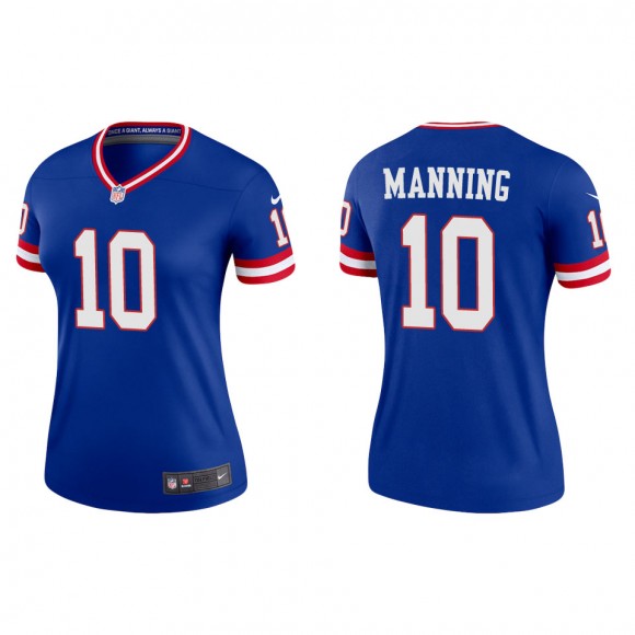 Eli Manning Women's New York Giants Royal Classic Legend Jersey