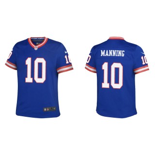 Eli Manning Youth New York Giants Royal Classic Game Jersey