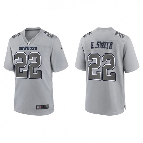 Emmitt Smith Men's Dallas Cowboys Gray Atmosphere Fashion Game Jersey