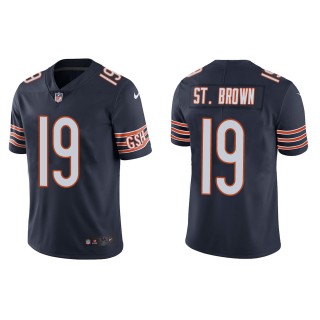Men's Chicago Bears Equanimeous St. Brown Navy Vapor Limited Jersey