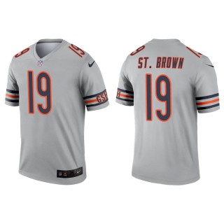 Men's Chicago Bears Equanimeous St. Brown Silver Inverted Legend Jersey