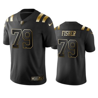 Eric Fisher Colts Black Golden Edition Vapor Limited Jersey
