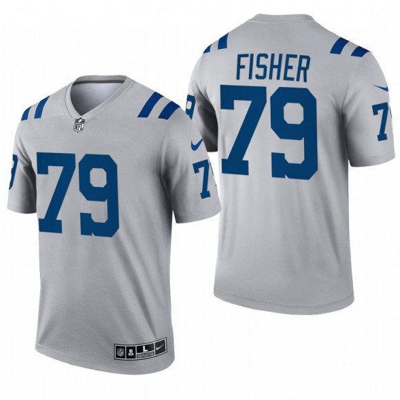 Indianapolis Colts #79 Eric Fisher Gray 2021 Inverted Legend Jersey