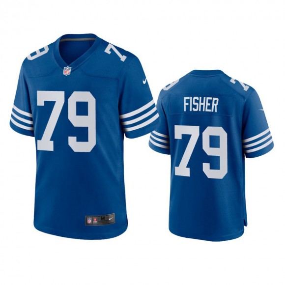 Indianapolis Colts Eric Fisher Royal Alternate Game Jersey