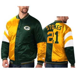 Packers Eric Stokes Green Gold Split Jacket