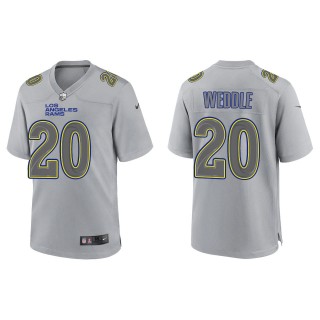 Eric Weddle Men's Los Angeles Rams Gray Atmosphere Fashion Game Jersey