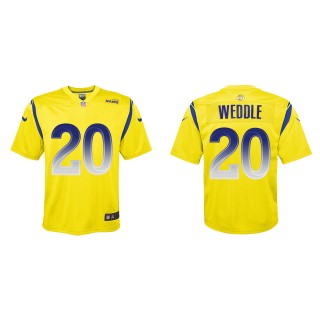 Eric Weddle Youth Los Angeles Rams Gold Inverted Game Jersey