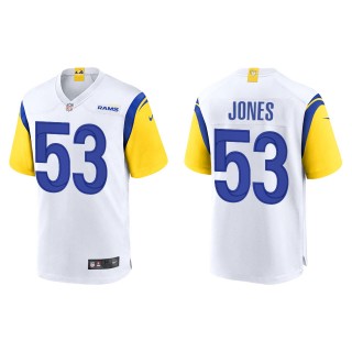 Men's Los Angeles Rams Ernest Jones White Alternate Game Jersey