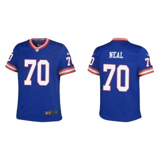 Evan Neal Youth New York Giants Royal Classic Game Jersey