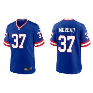 Men's New York Giants Fabian Moreau Royal Classic Game Jersey