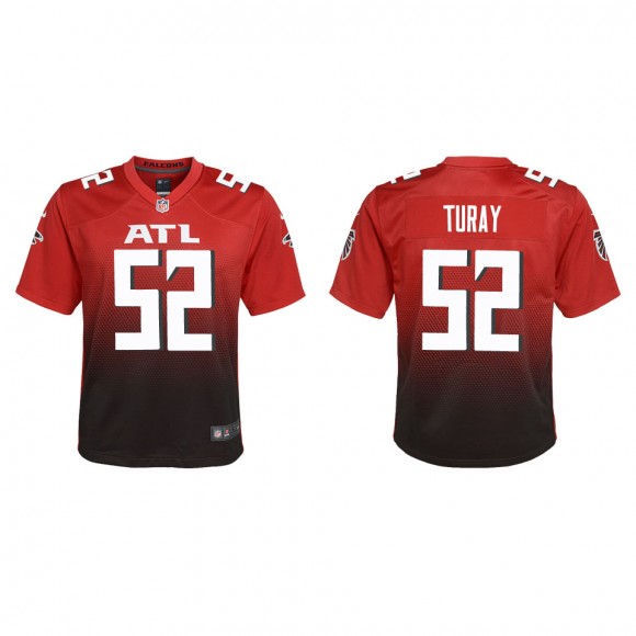 Youth Kemoko Turay Falcons Red Alternate Game Jersey