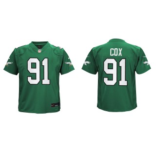Fletcher Cox Youth Eagles Kelly Green Alternate Game Jersey