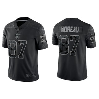 Foster Moreau Las Vegas Raiders Black Reflective Limited Jersey