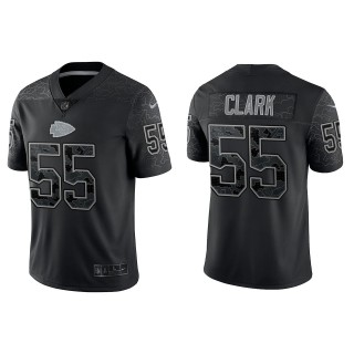 Frank Clark Kansas City Chiefs Black Reflective Limited Jersey