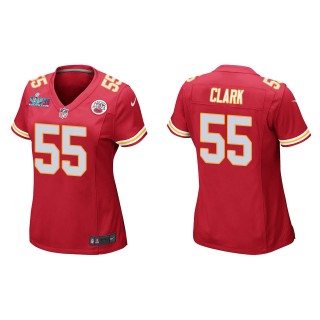 Frank Clark Women's Kansas City Chiefs Super Bowl LVII Red Game Jersey