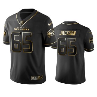 Seahawks Gabe Jackson Black Golden Edition Vapor Limited Jersey
