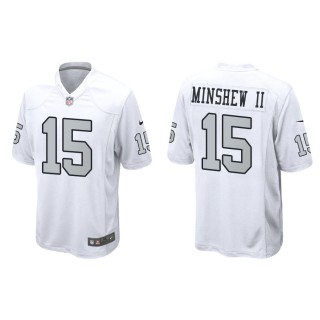 Men's Gardner Minshew II Raiders White Alternate Game Jersey