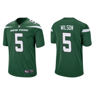 Men's Garrett Wilson Jets Green Game Jersey