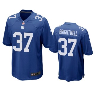 New York Giants Gary Brightwell Royal Game Jersey