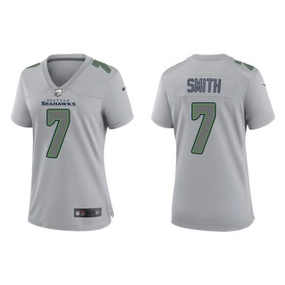 Geno Smith Women's Seattle Seahawks Gray Atmosphere Fashion Game Jersey