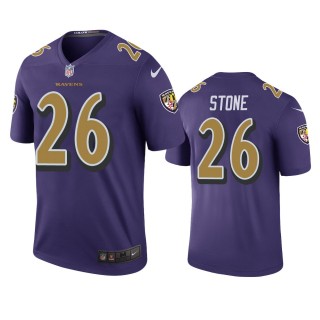 Baltimore Ravens Geno Stone Purple Color Rush Legend Jersey