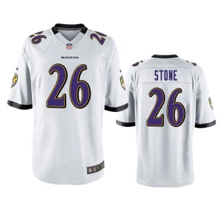 Baltimore Ravens Geno Stone White Game Jersey