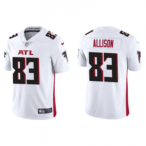 Men's Atlanta Falcons Geronimo Allison White Vapor Limited Jersey